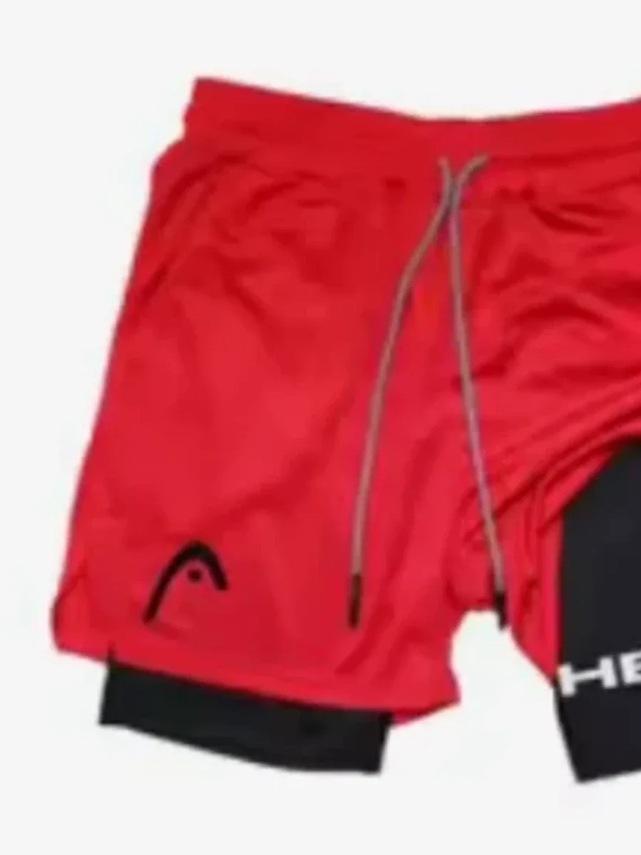 2-in-1 Running Shorts Red