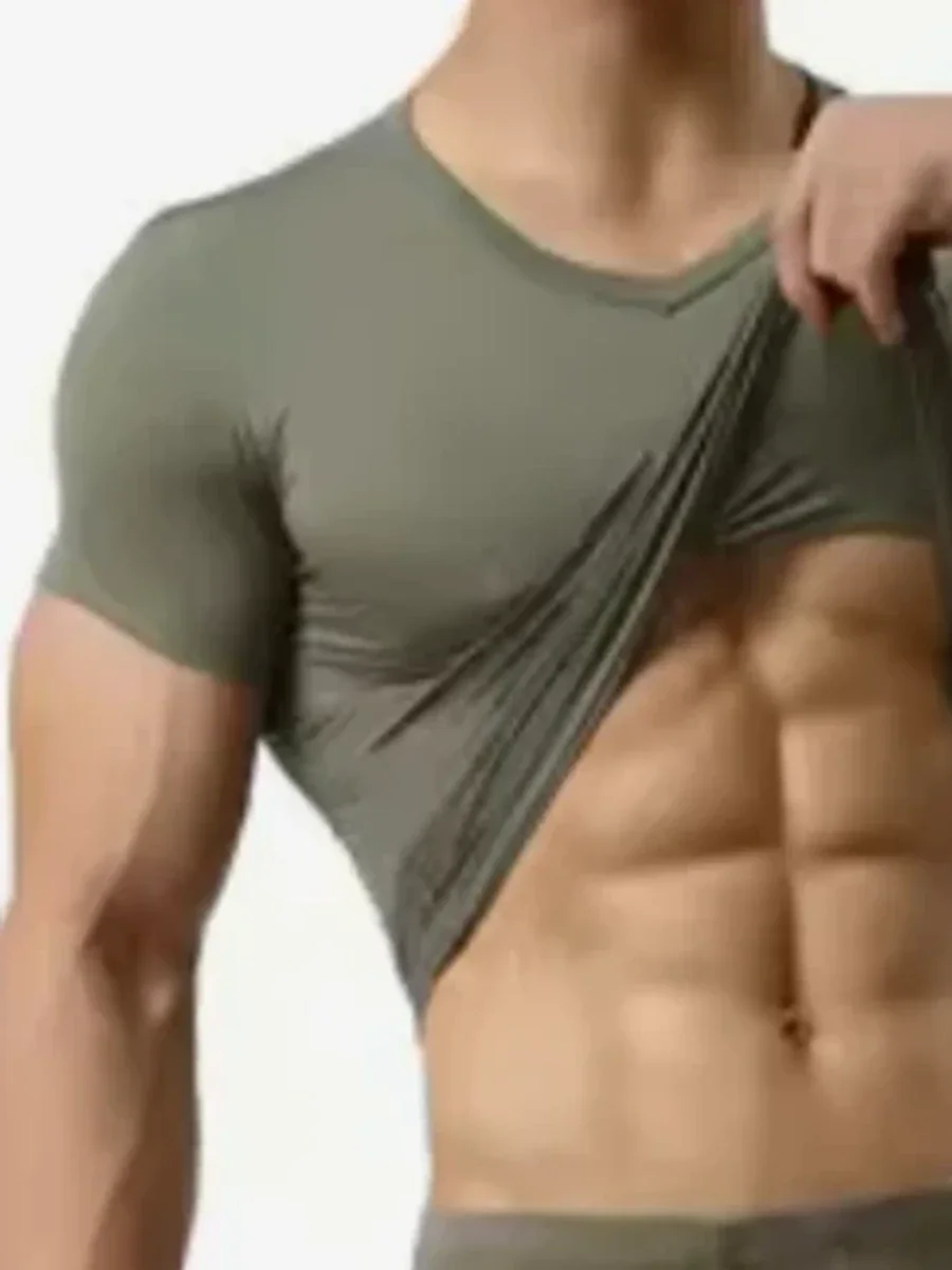 Ice Silk Mesh Undershirt