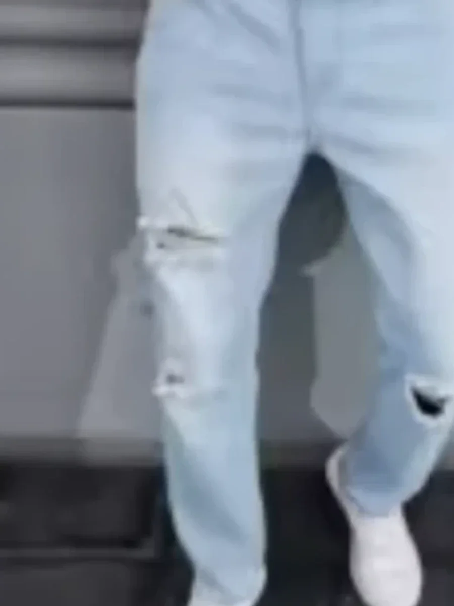 Light Blue Ripped Jeans